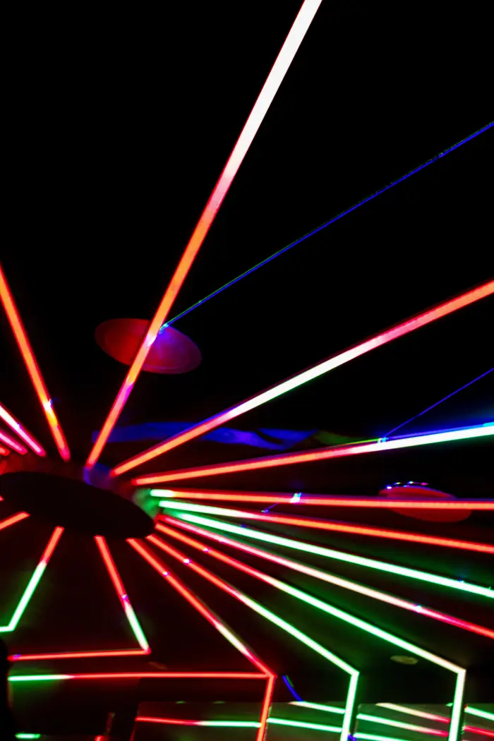 Luces láser